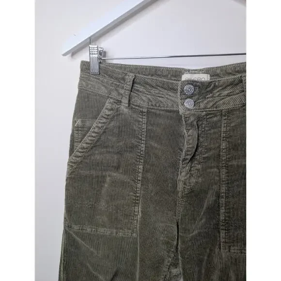 PILCRO The Wanderer Relaxed-Leg Corduroy Pants Women's Size 27 Sahara - Picture 3 of 12